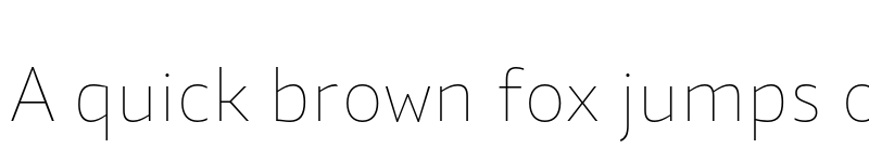 Preview of Quat Thin font