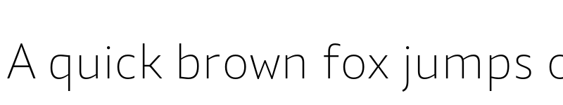 Preview of Quat UltraLight font