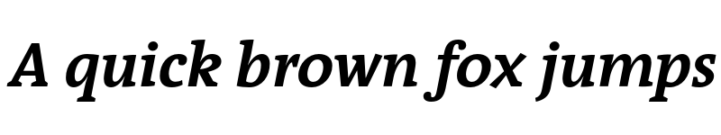 Preview of QuaText Trial Bold Italic font