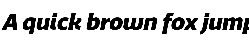 Preview of Quatro Black Italic font