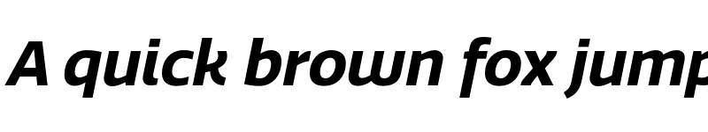 Preview of Quatro Bold Italic font