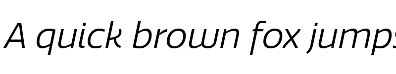 Preview of Quatro Book Italic font