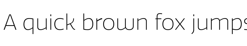 Preview of Quatro ExtraLight font