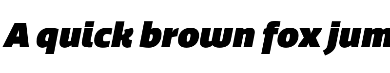 Preview of Quatro UltraBlack Italic font