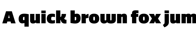 Preview of Quatro UltraBlack font