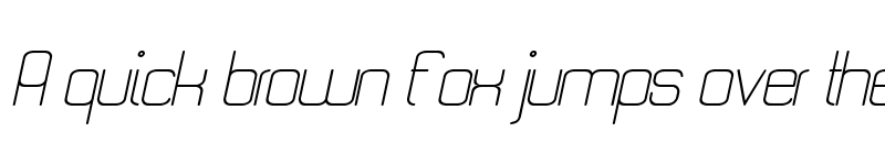 Preview of Quattro Light Italic font