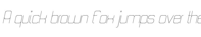 Preview of Quattro Thin Italic font