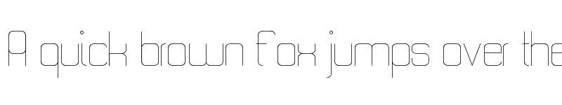 Preview of Quattro Thin font