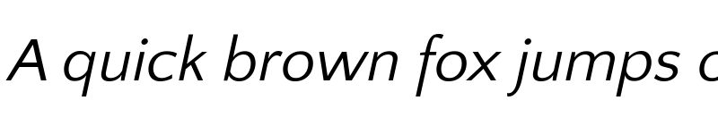 Preview of Quattrocento Sans Italic font