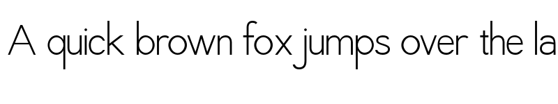 Preview of Quaver Sans Regular font