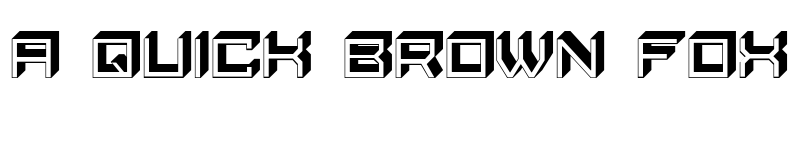 Preview of Qubio Shadow Regular font