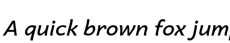 Preview of Quebec SemiBold Italic font