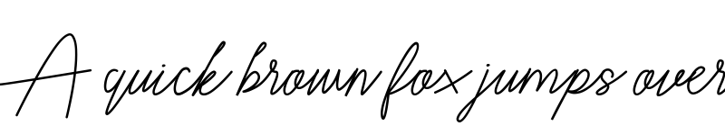 Preview of Quetes Signature Regular font