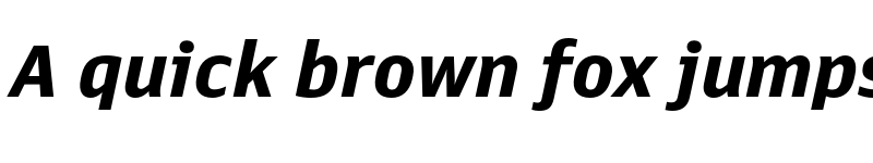 Preview of Queue Bold Italic font