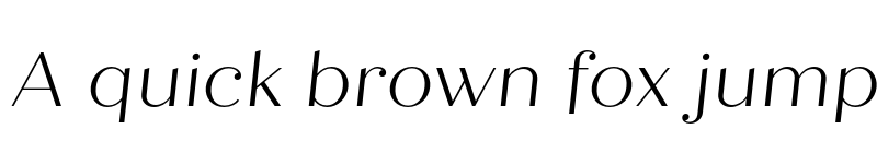 Preview of Quiche Display Light Italic font