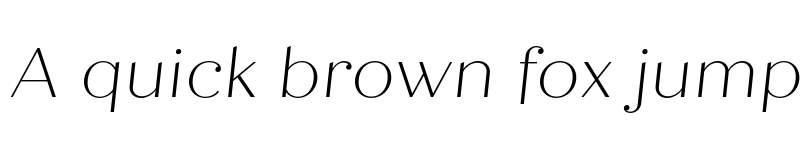Preview of Quiche Display Thin Italic font