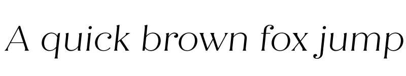 Preview of Quiche Flare Light Italic font