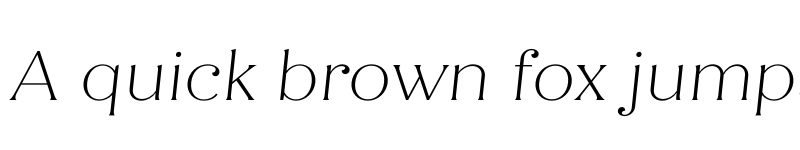 Preview of Quiche Flare Thin Italic font