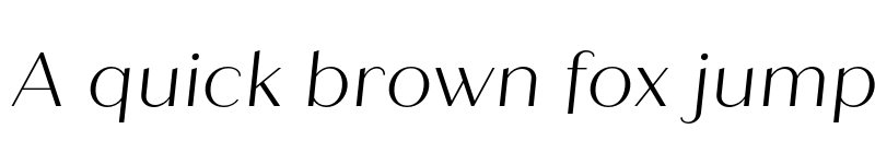 Preview of Quiche Sans Light Italic font