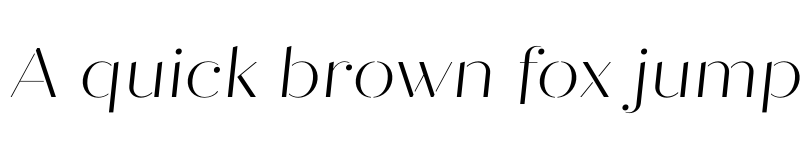 Preview of Quiche Stencil Black Italic font