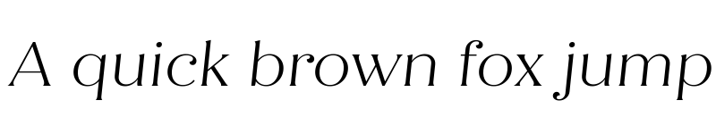 Preview of QuicheFlare-LightItalic Regular font