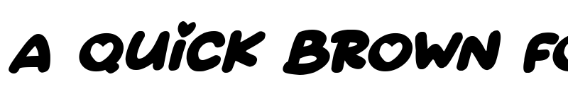 Preview of Quick Love Italic font