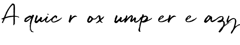 Preview of Quickbrush ? font