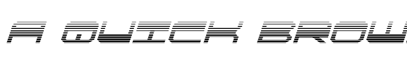 Preview of QuickGear Gradient Italic Italic font