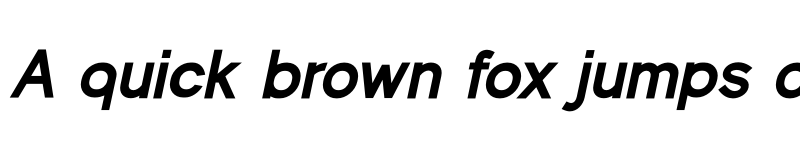 Preview of Quicklime ExtraBold Italic font