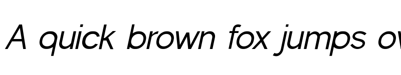 Preview of Quicklime Thin Italic font