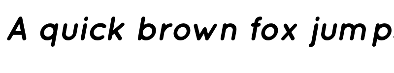 Preview of Quicksand Bold Oblique font