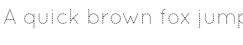 Preview of Quicksand Dash font