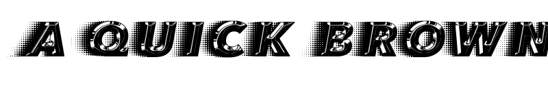 Preview of QUICKSILVER SPACED Regular font