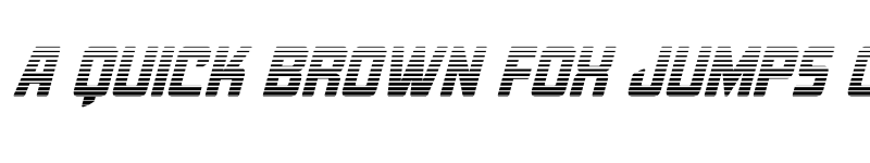 Preview of Quicky Nick Gradient Regular font