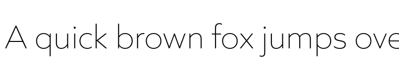 Preview of Quiet Sans ExtraLight font