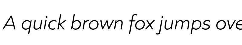 Preview of Quiet Sans Light Italic font