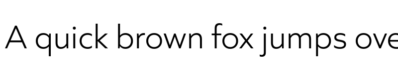 Preview of Quiet Sans Light font