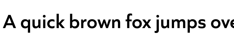 Preview of Quiet Sans SemiBold font