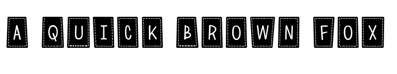 Preview of Quilt*Patches Regular font