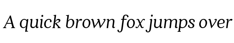 Preview of Quincy CF Italic font