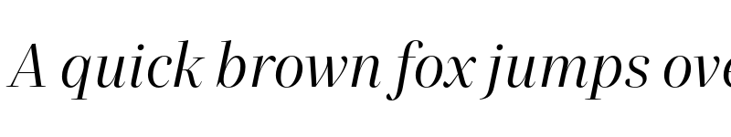 Preview of Quinn Display Italic font