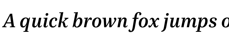 Preview of Quinn Text SemiBold Italic font