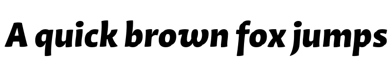 Preview of Quiz Black Italic font