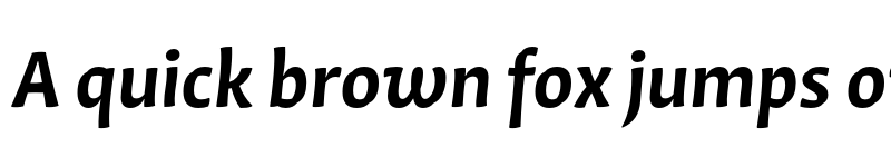 Preview of Quiz Bold Italic font