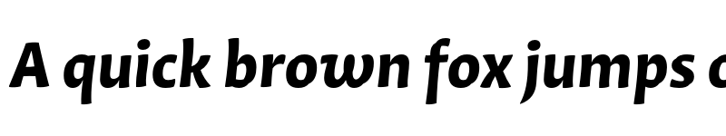 Preview of Quiz ExtraBold Italic font