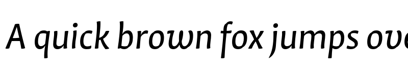 Preview of Quiz Medium Italic font