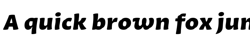 Preview of Quiz Text Black Italic font