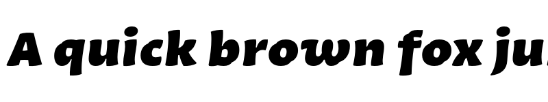 Preview of Quiz Text ExtraBlack Italic font