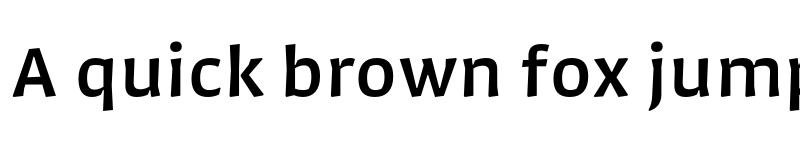 Preview of Quiz Text SemiBold font