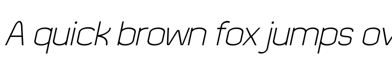 Preview of Quizma Light Italic Demo font